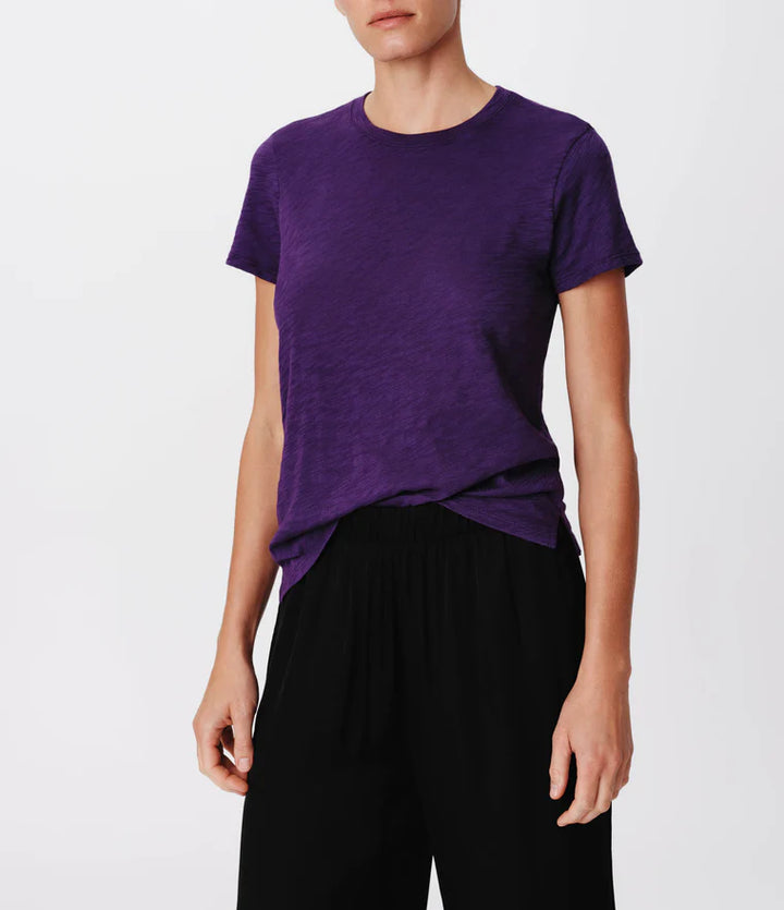 Schoolboy short sleeve tee in purple