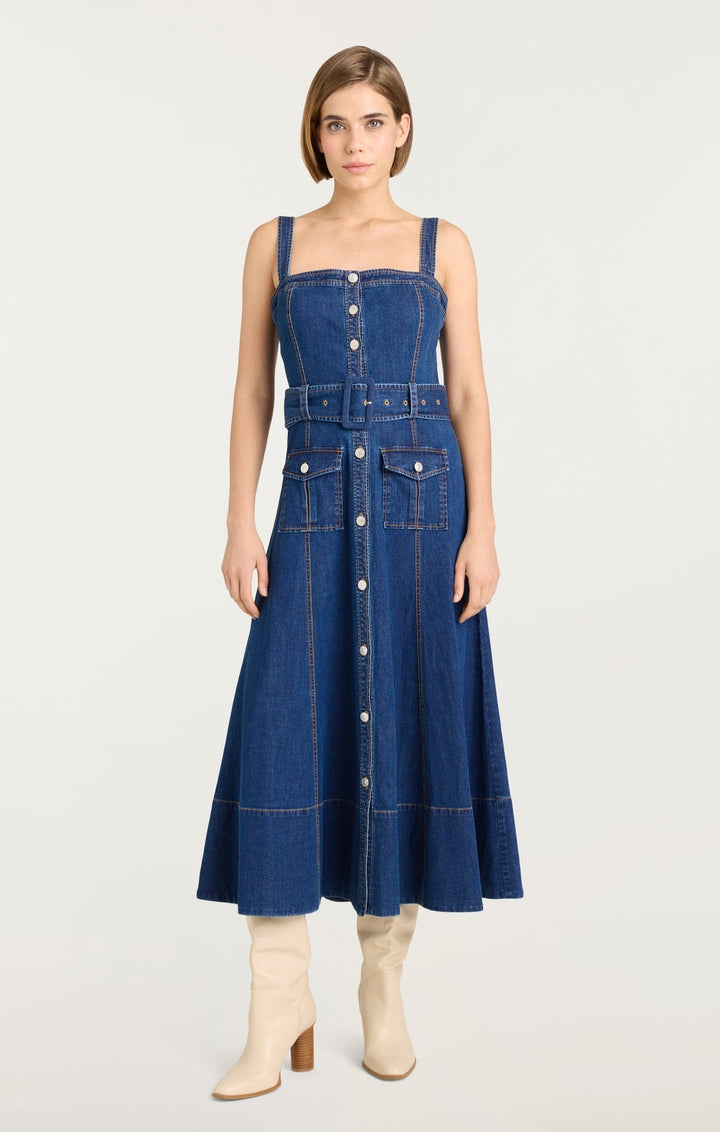 Vega Dress in Denim