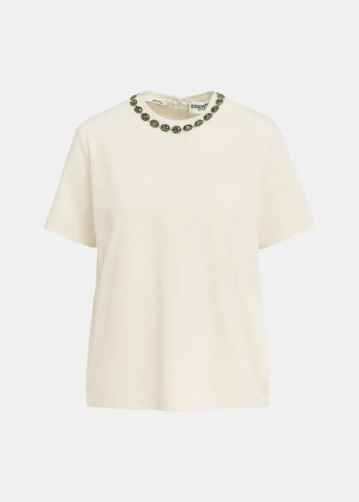 Galenic embroidered T-Shirt in White