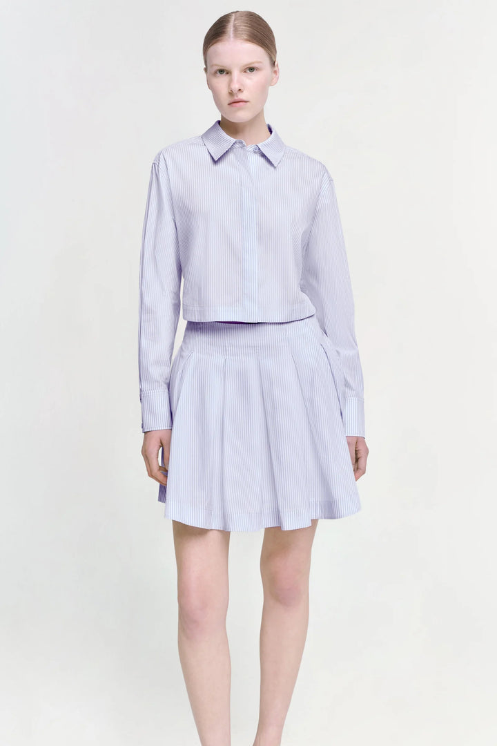 Callas Mini Dress in French Blue Stripe