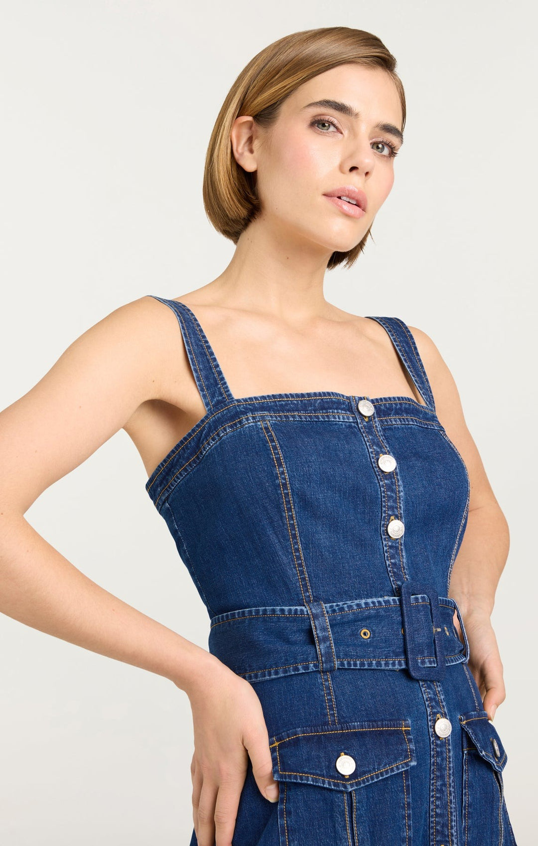 Vega Dress in Denim