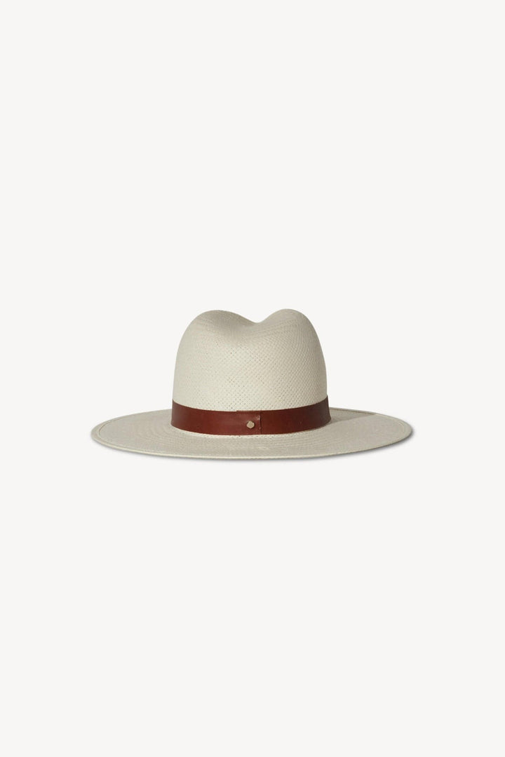 MICHON HAT in White/Brown