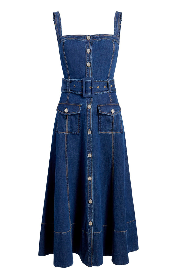 Vega Dress in Denim