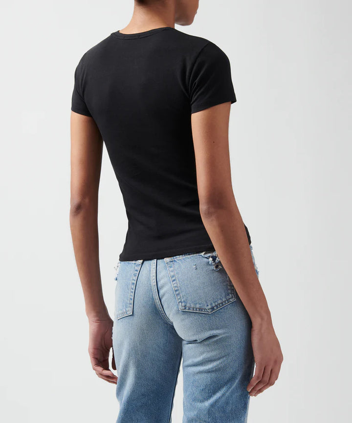 Pima Cotton Tee in Black