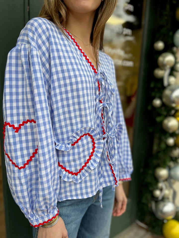 Heart Stitch Tie Top