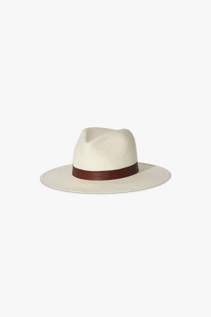 MICHON HAT in White/Brown