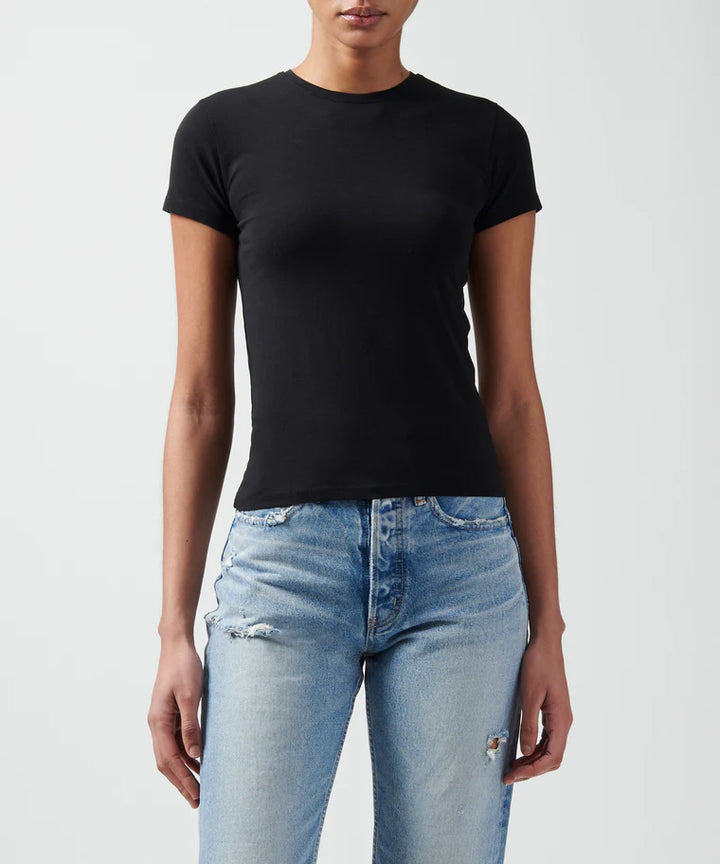 Pima Cotton Tee in Black