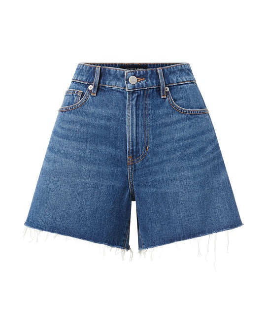 Ellis Mid Rise Short in Stoned bright Blue