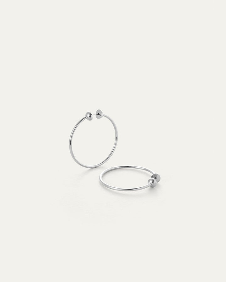 Icon Hoops - Small in Silver